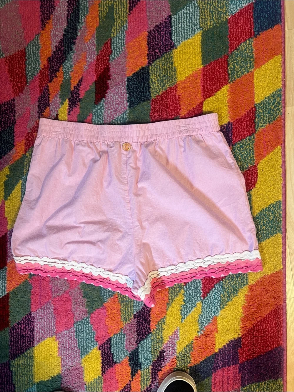 Pink Simply Southern Ruffle Trim Shorts
